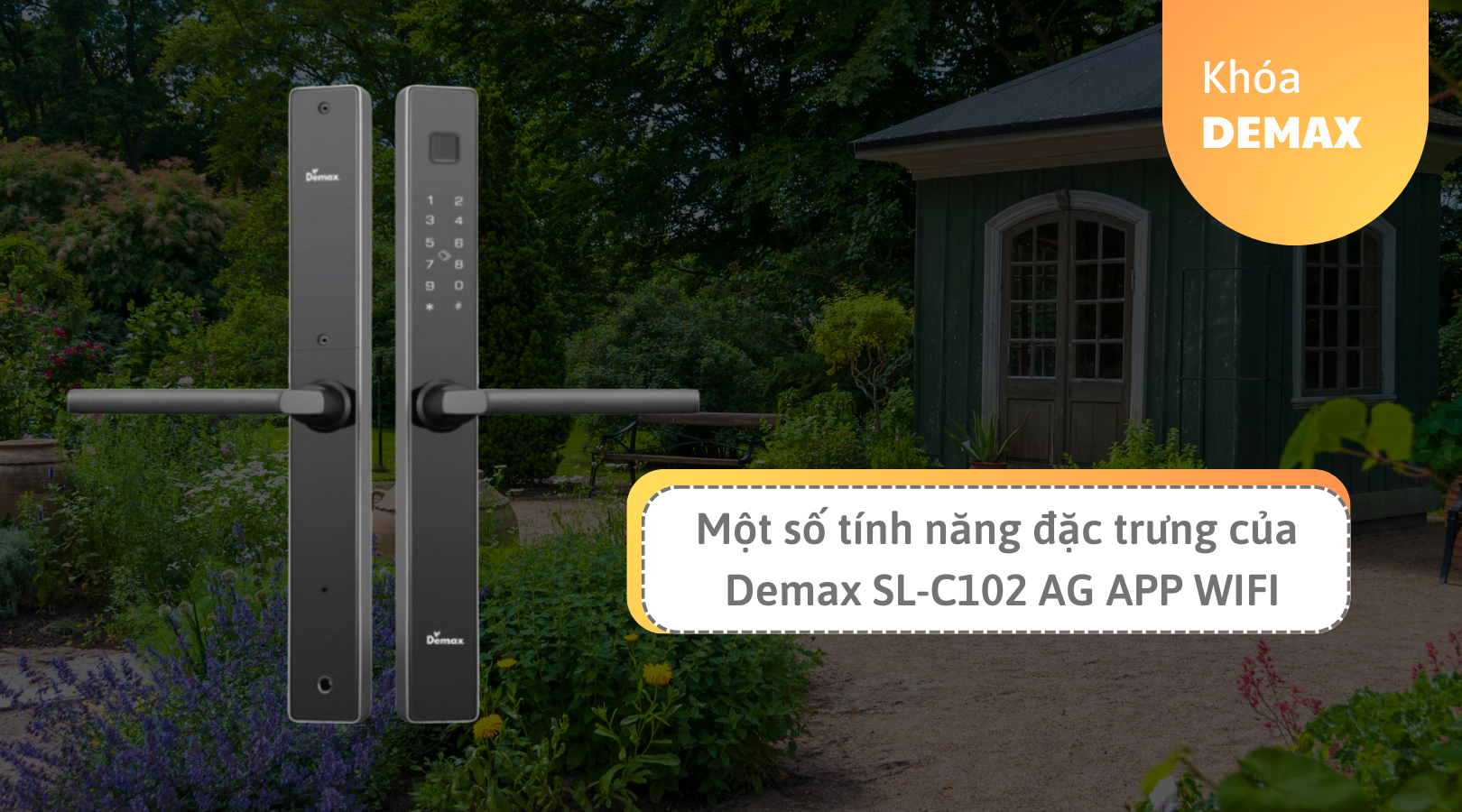 Một số tính năng đặc trưng của khóa thông minh chống nước Demax EL-C102 AG APP WIFI