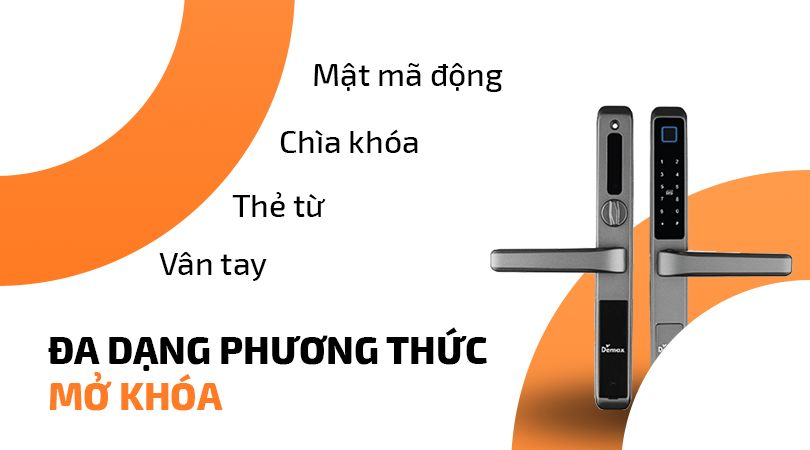 Demax EL506 AG - Đa dạng cách mở khóa