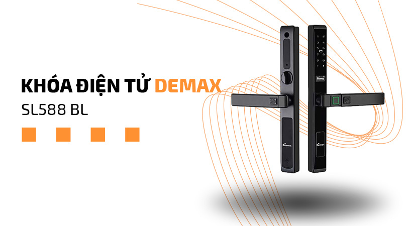 Khóa điện tử Demax EL588 BL