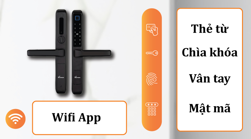 Demax EL606 BL App Wifi - Mở khóa đa dạng