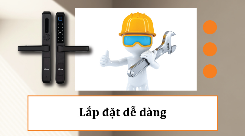 Demax EL606 BL App Wifi - Lắp đặt dễ dàng
