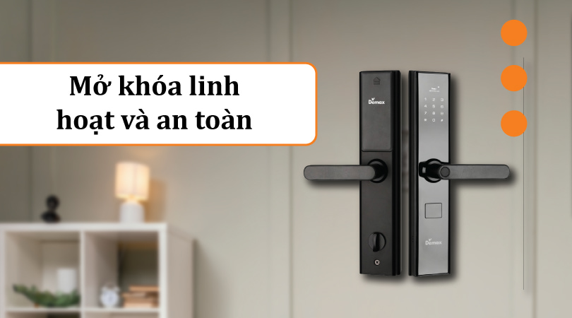 Demax EL638 BN APP Wifi - Mở khóa linh hoạt