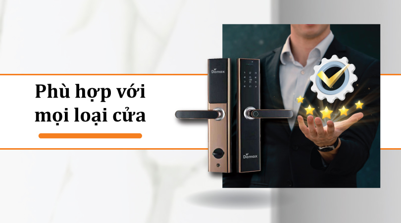 Demax EL638 RM - Phù hợp với nhiều loại cửa