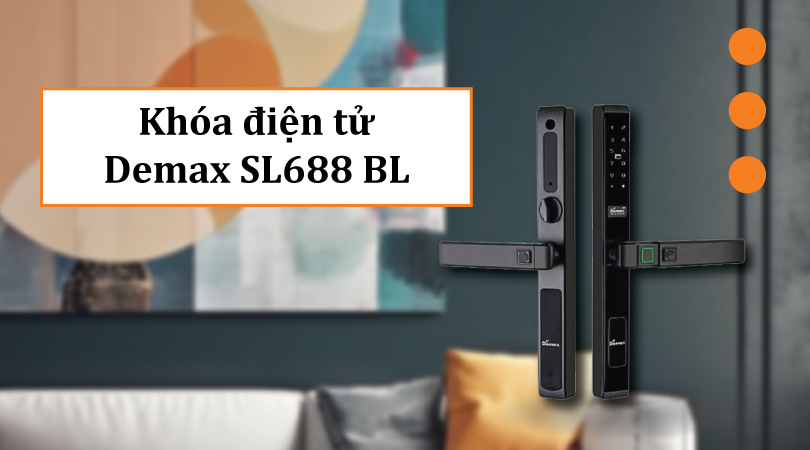 Khóa điện tử Demax EL688 BL App Wifi