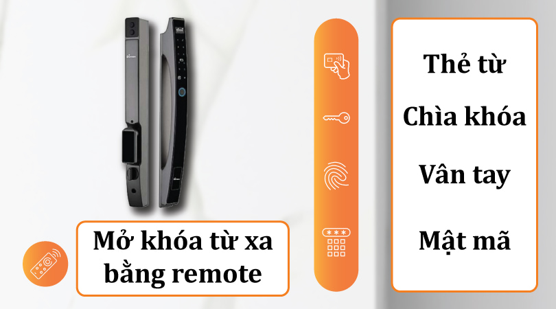 Demax SL802 AG Remote - Đa dạng cách mở khóa