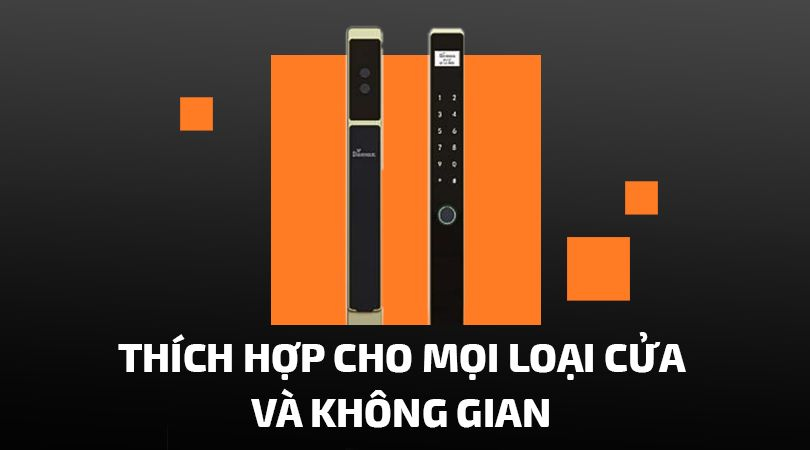 Demax SL808 CG App Wifi - Thích hợp cho mọi loại cửa