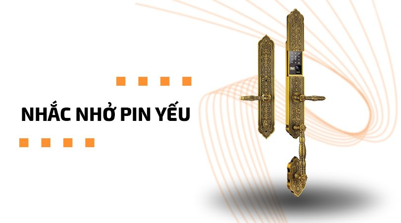 Demax EL888 GB Brass App Wifi - Nhắc nhở pin yếu