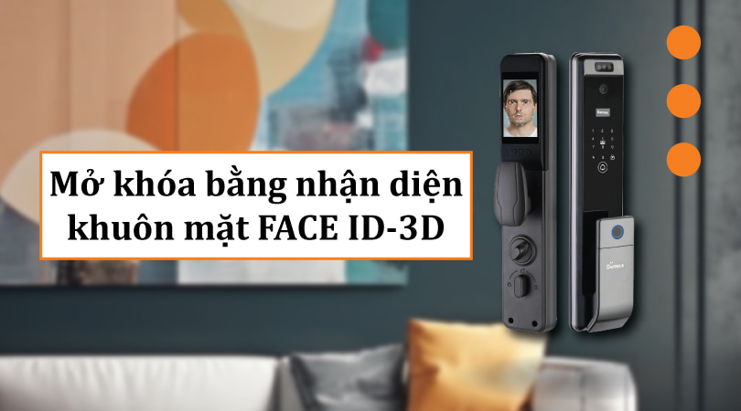 Khóa điện tử Face ID-3D Demax SL916 GS App Wifi