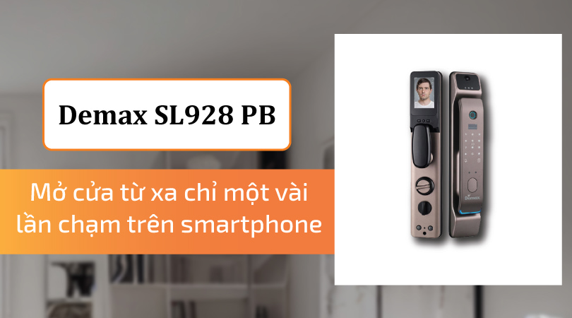 Khóa điện tử Face ID-3D Demax EL928 PB App Wifi