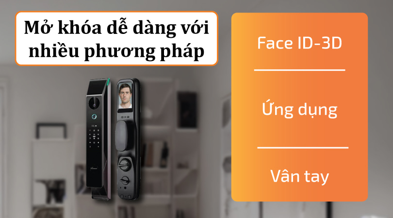 Demax EL999.001 App Wifi - Mở khóa dễ dàng với nhiều phương pháp