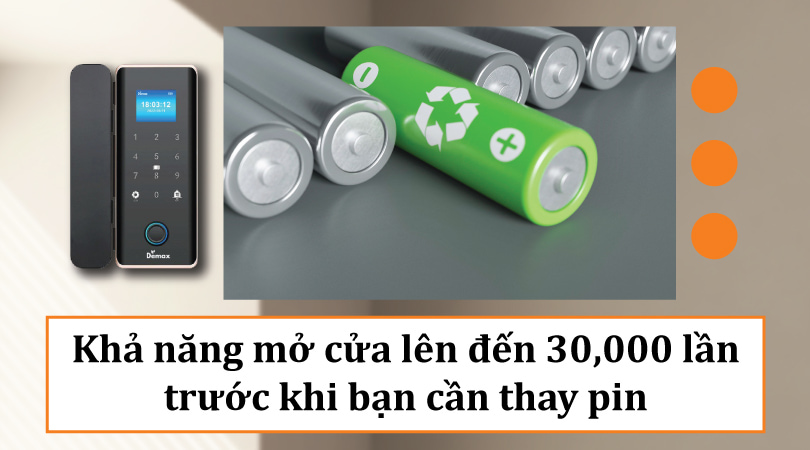 Demax SL800 G APP Wifi - Tuổi thọ pin