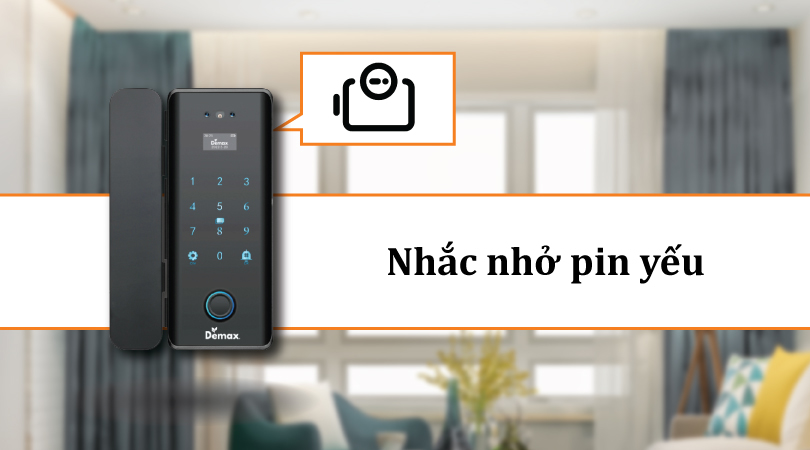 Demax SL900 G Black APP Wifi nhắc nhở pin yếu