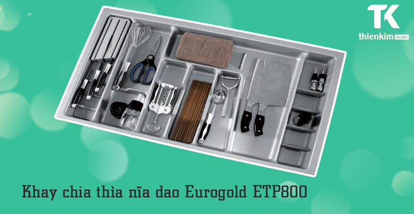 hình ảnh Khay chia thìa dĩa Eurogold ETP800