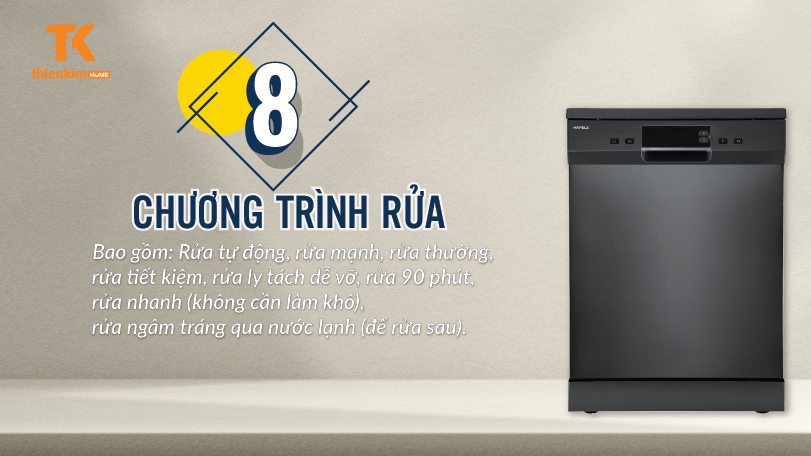 Chương trình rửa Máy Rửa Chén Hafele HDW-F60EB 538.21.310