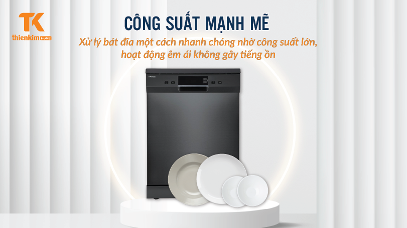 Công suất mạnh mẽ Máy Rửa Chén Hafele HDW-F60G 535.29.590