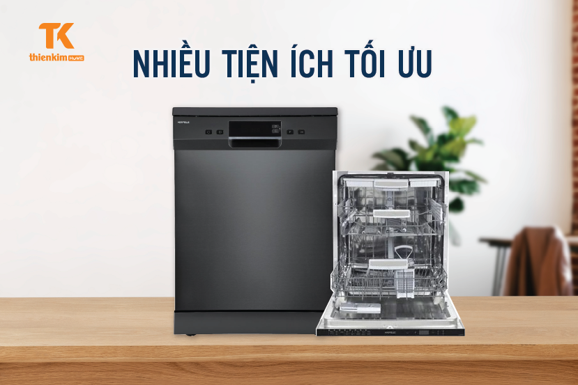 Nhiều tiện ích tối ưu Máy Rửa Chén Hafele HDW-F60EB 538.21.310