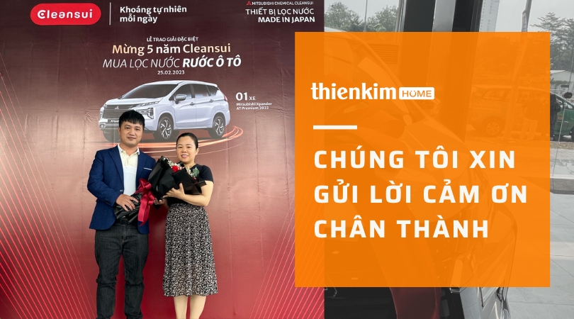 Thiên Kim Home chúc mừng khách hàng trúng thưởng