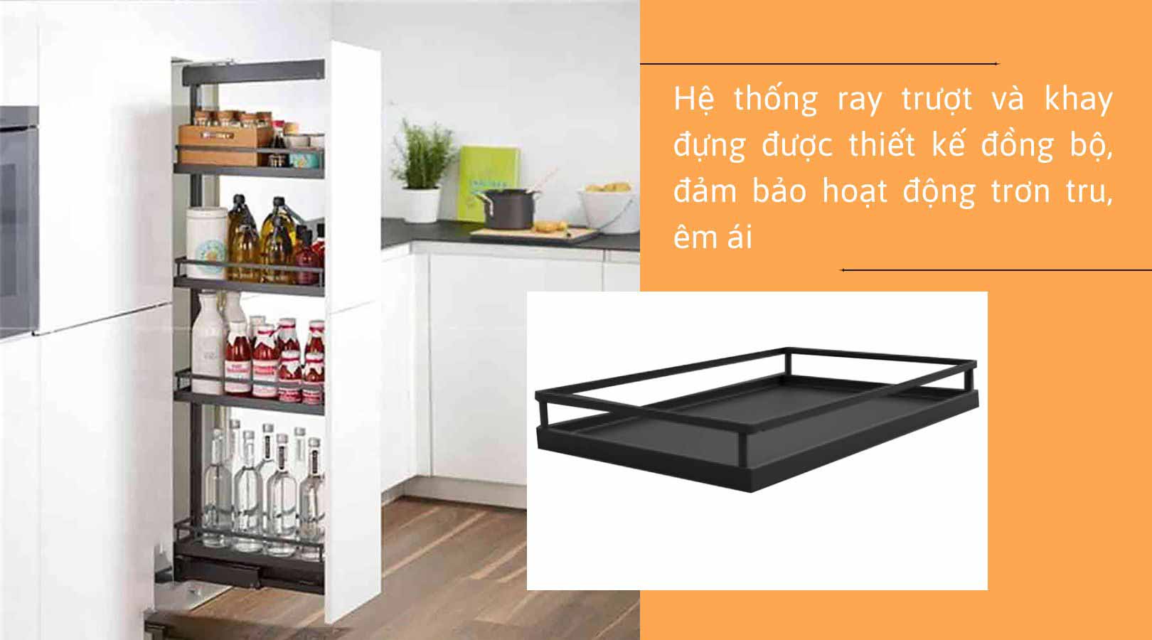 Tính năng vượt trội, tiện ích tối ưu của tủ đồ khô Hafele Dispensa 90º Hafele 546.54.511