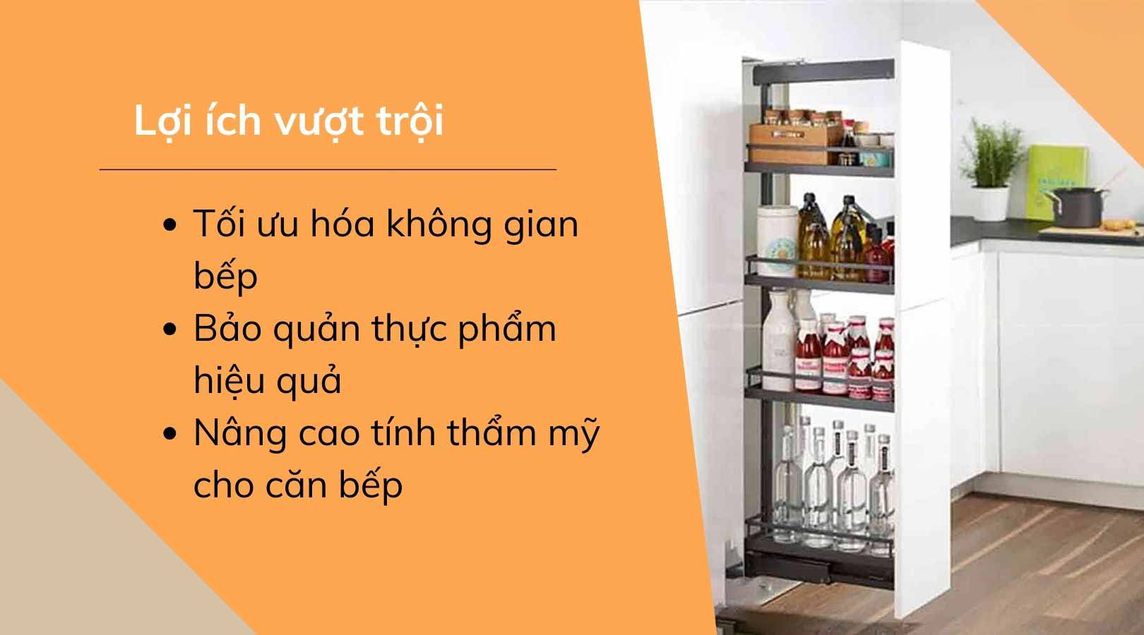Lợi ích khi sử dụng tủ đồ khô Hafele Dispensa 90º Hafele 546.54.511