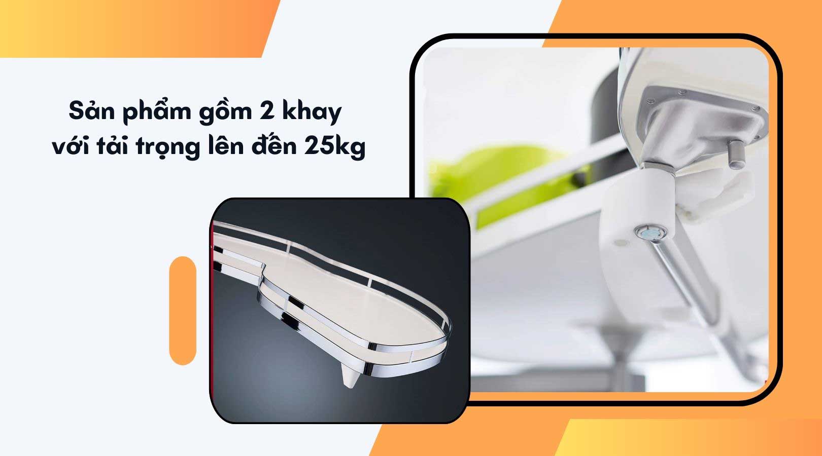 Tính năng, tiện ích khi sử dụng rổ góc lá trái Hafele 541.32.671