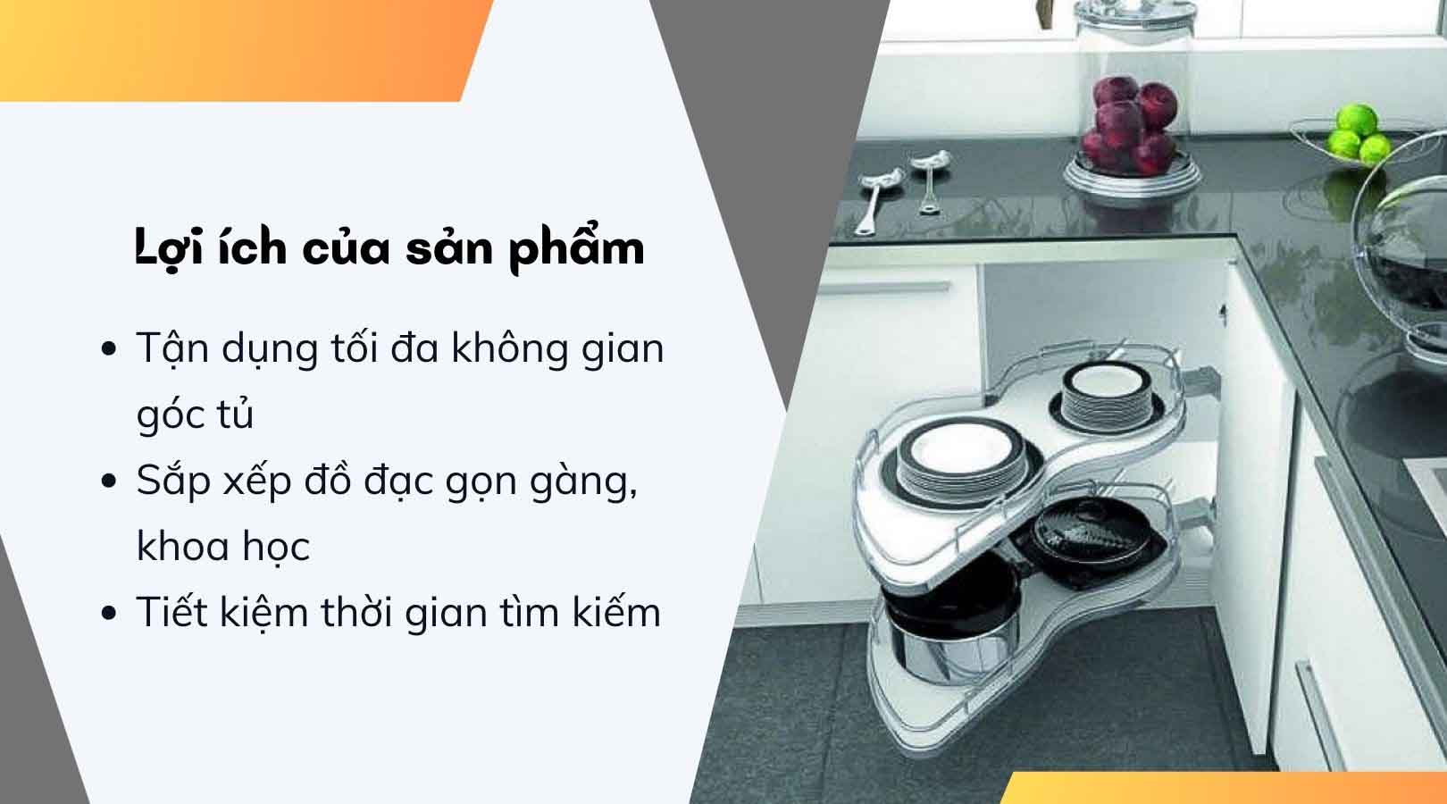 Lợi ích khi sử dụng rổ góc lá trái Hafele 541.32.671