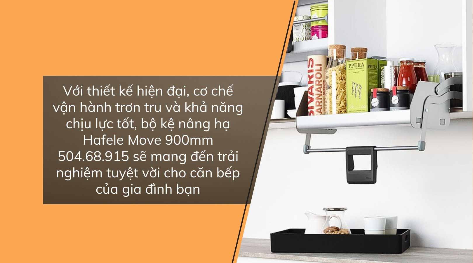 Bộ kệ nâng hạ Hafele Move 900mm 504.68.915