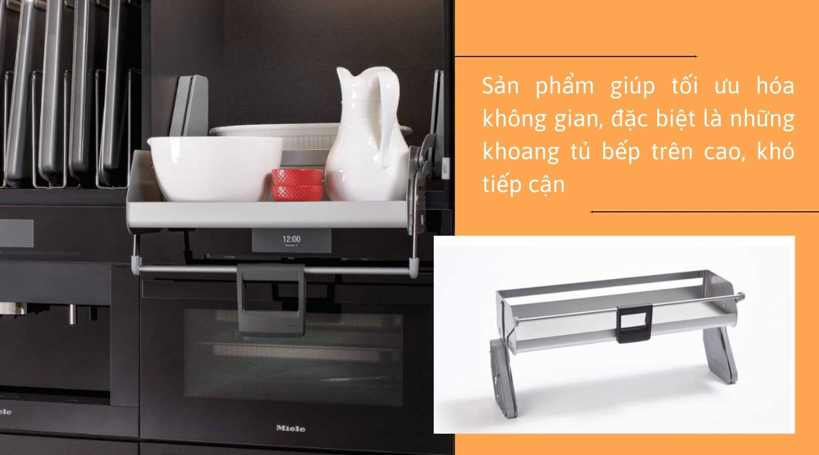 Lợi ích khi sử dụng bộ kệ nâng hạ Hafele Move 900mm 504.68.915