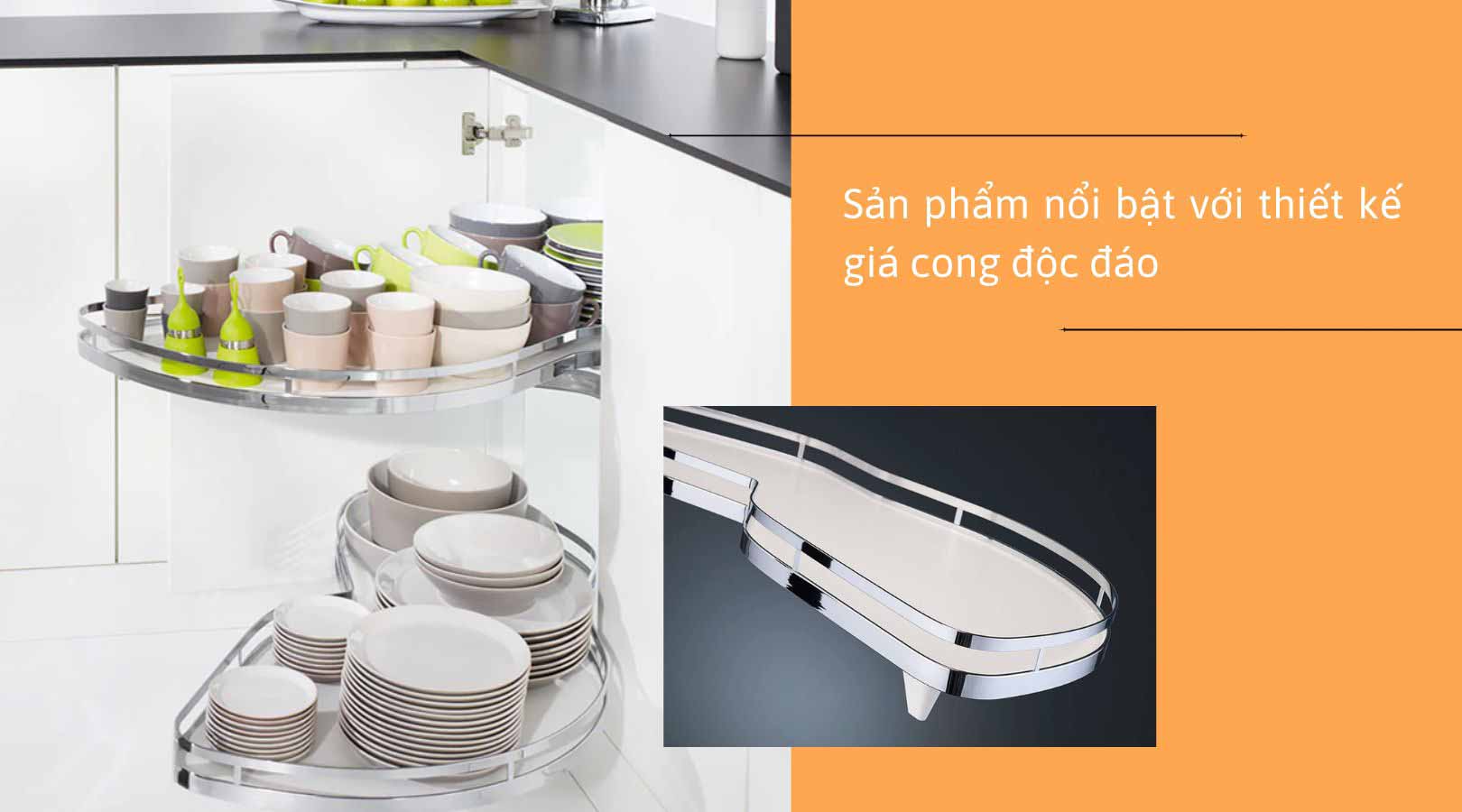 Đặc điểm của rổ góc lá phải Hafele 549.32.670