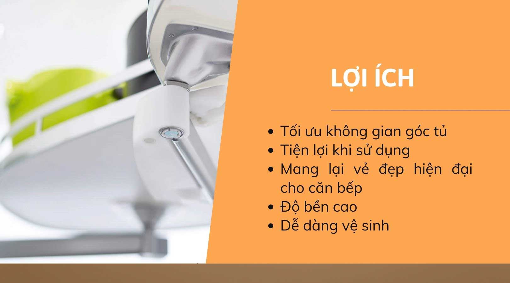 Lợi ích khi sử dụng kệ góc lá phải Hafele 549.32.670