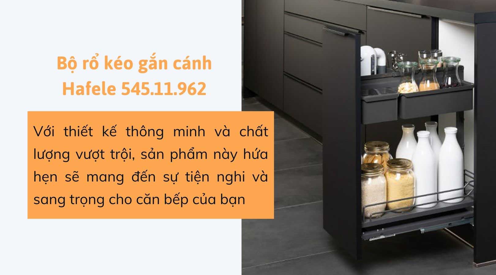 Bộ rổ kéo gắn cánh Hafele 545.11.962
