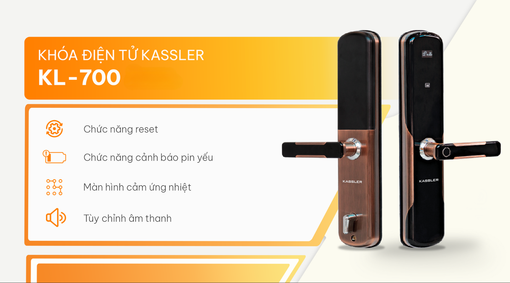 Một số chức năng nâng cao của khóa Kassler KL-700