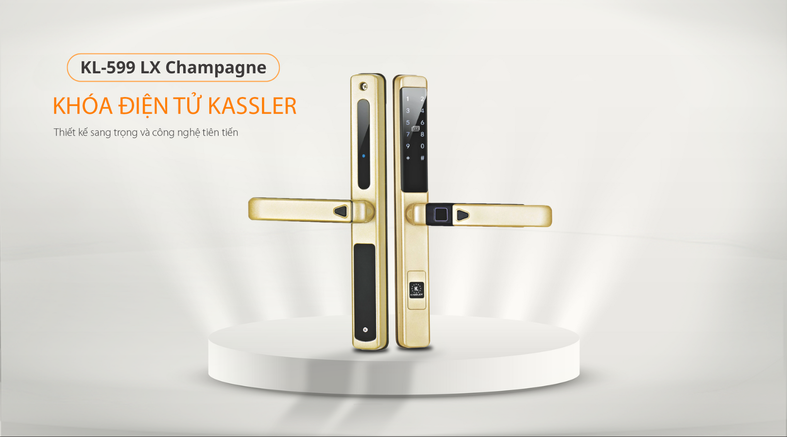 Các tính năng nổi bật của khóa Kassler KL-599 LX Champagne