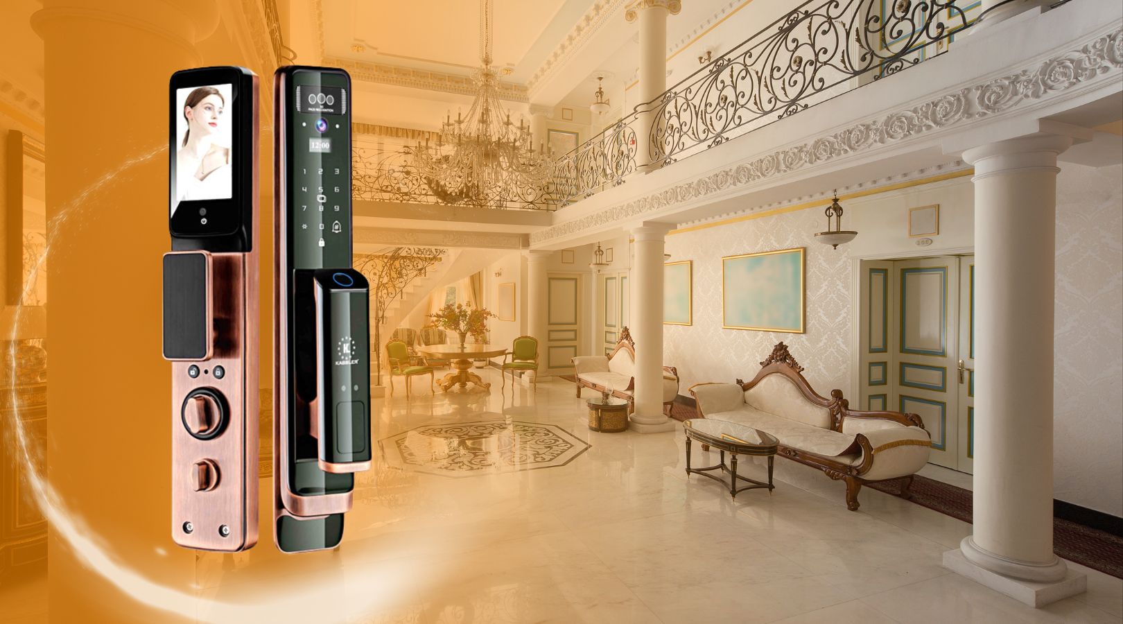 Khóa điện tử Kassler KL-838 Red Bronze APP