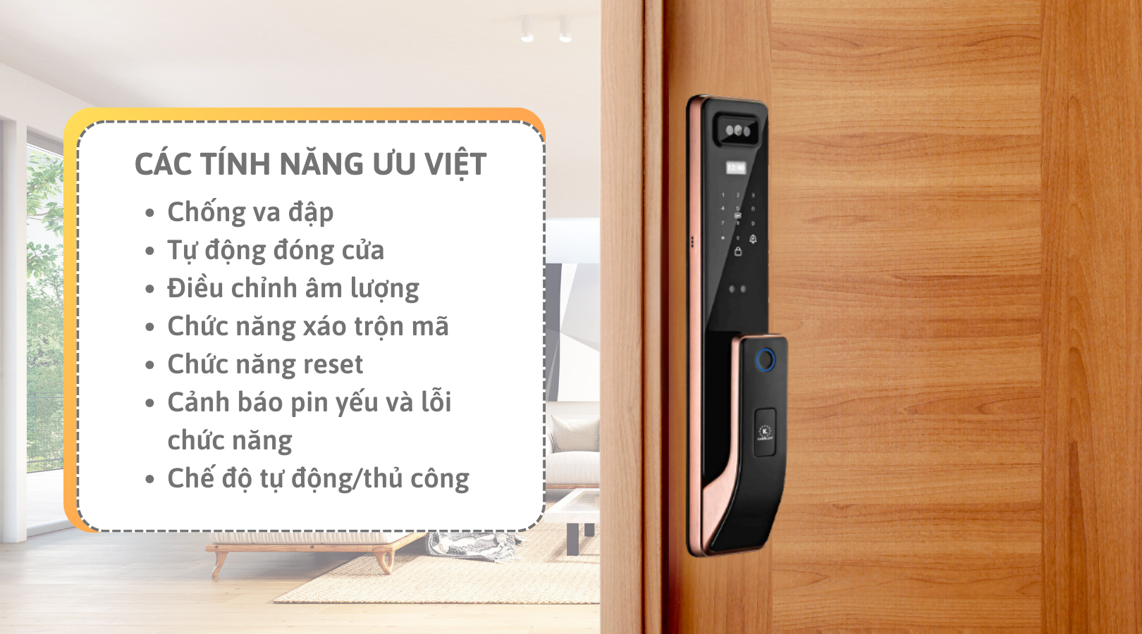 Một số tính năng ưu việt của khóa điện tử Kassler KL-828F APP