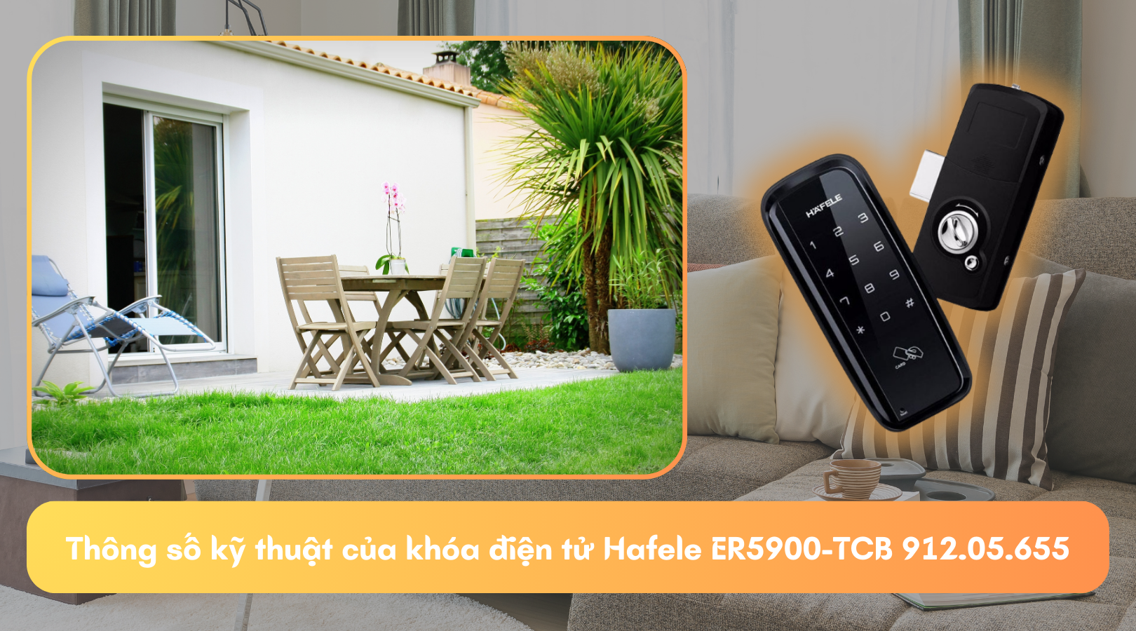 Thông số kỹ thuật của khóa điện tử Hafele ER5900-TCB 912.05.655