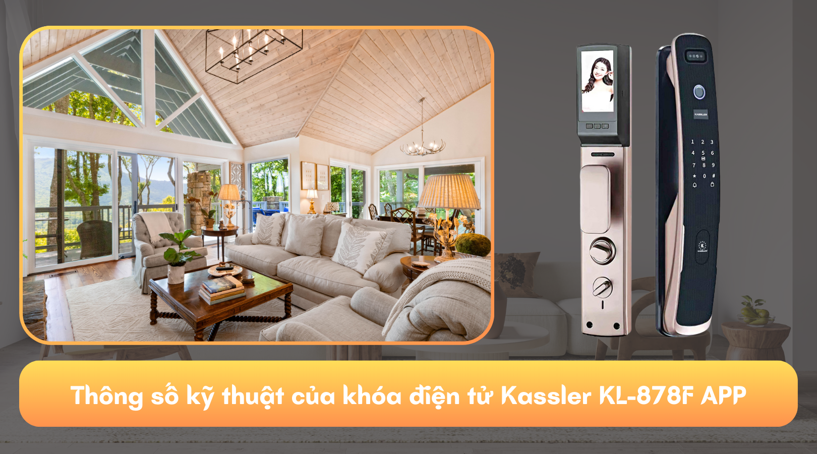 Thông số kỹ thuật của khóa điện tử Kassler KL-878F APP