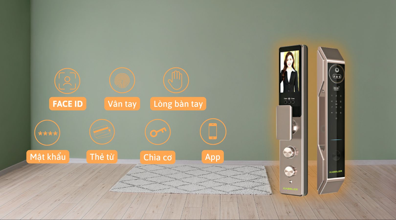 Cách thức mở khóa đa dạng, hiện đại