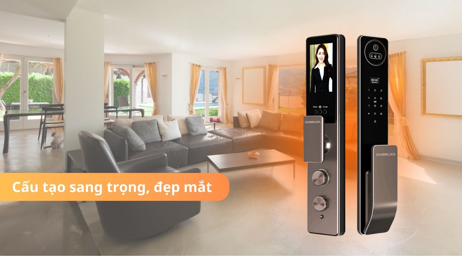 Cấu tạo nổi bật của khóa điện tử Kassler KL-889 CNC Coffee APP