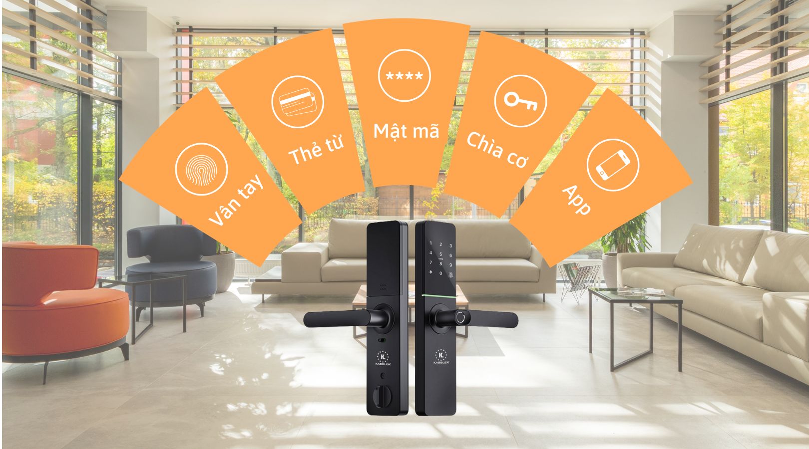 Phương thức mở khóa hiện đại, thông minh