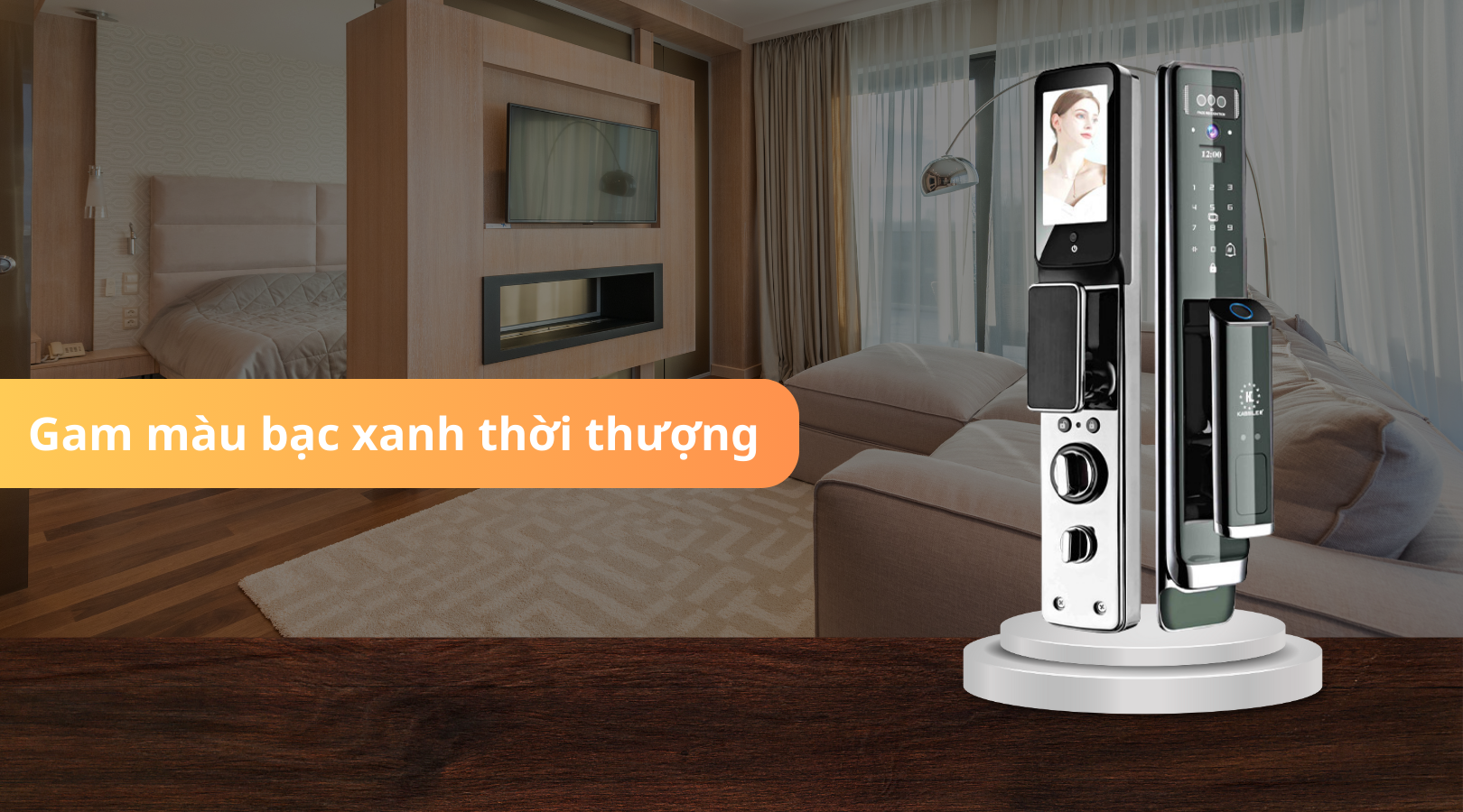 Đặc điểm của khóa điện tử Kassler KL-838 Silver Blue APP