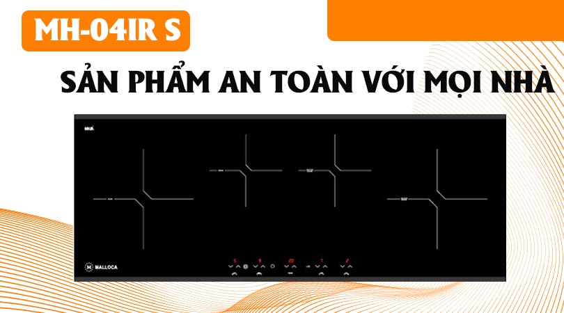 Bếp điện từ Malloca MH-04IR S - An toàn với mọi nhà