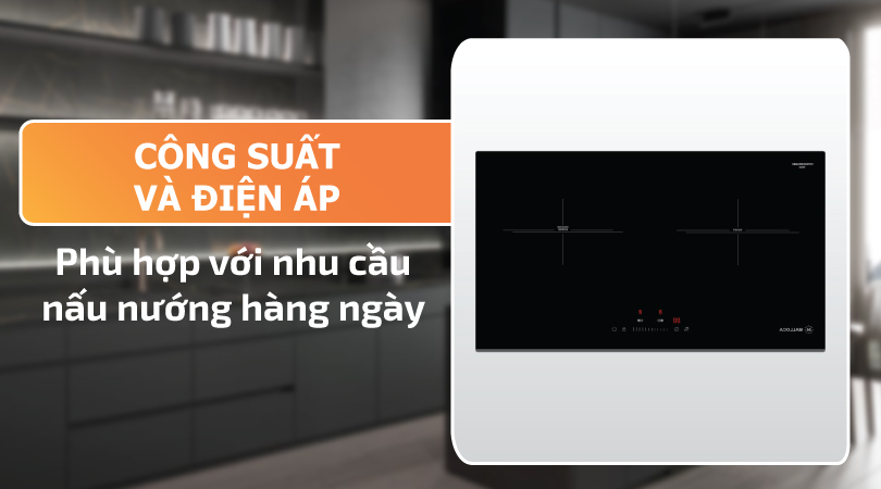 Công suất và điện áp của bếp điện từ Malloca MH-732 IRN