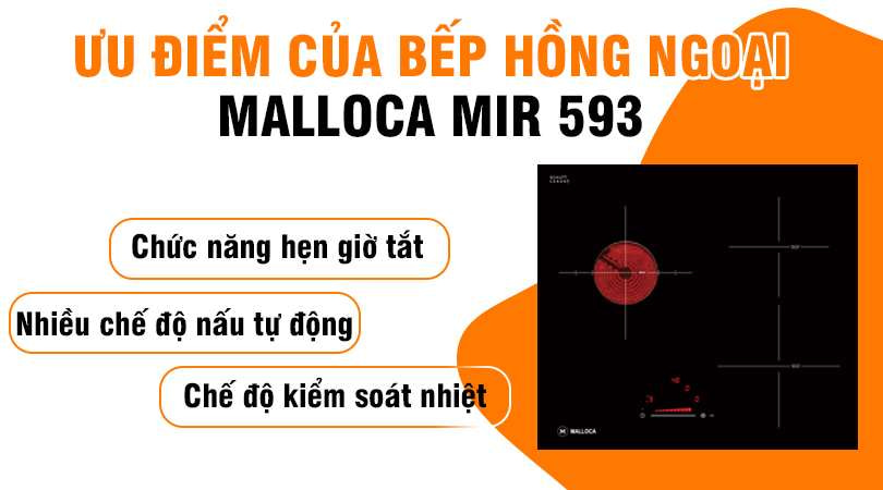 Bếp điện từ Malloca MIR 593 - Tính năng thông minh