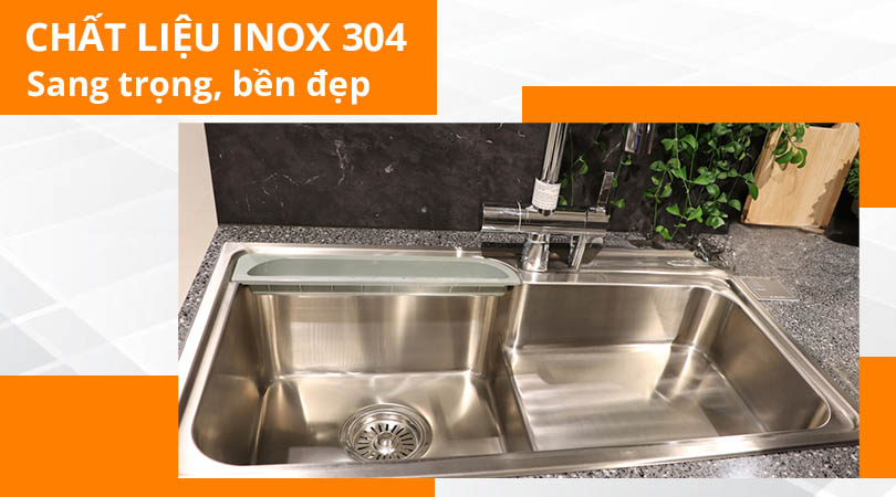 Chất liệu inox sang trọng bền đẹp