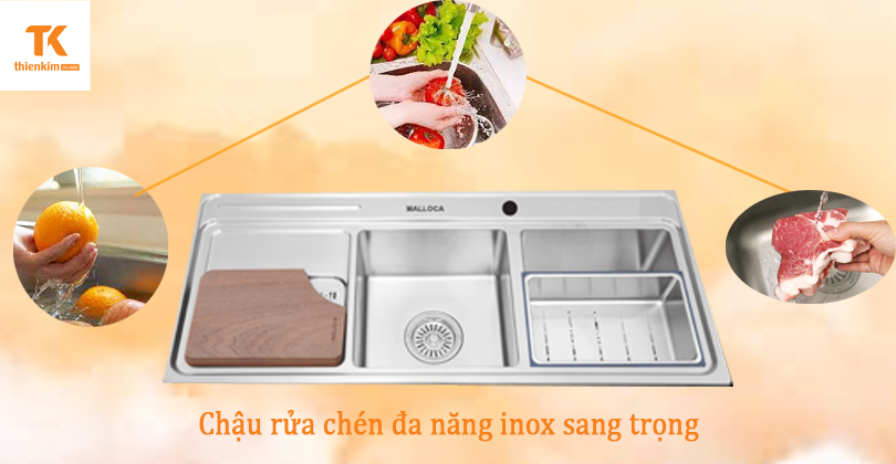 Công dụng của chậu rửa chén Malloca MS 8816 N