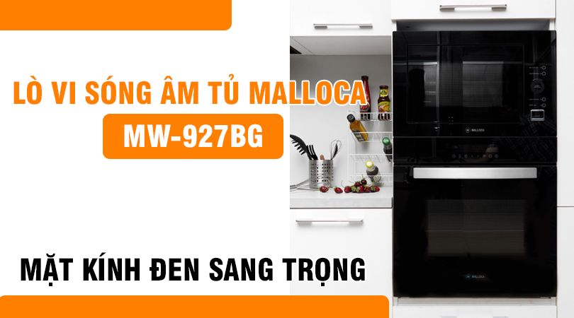 Lò vi sóng âm tủ Malloca MW 927BG - Đen