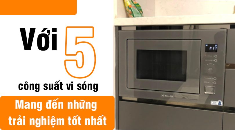 5 mức công suất nhiệt phù hợp với mọi nhu cầu