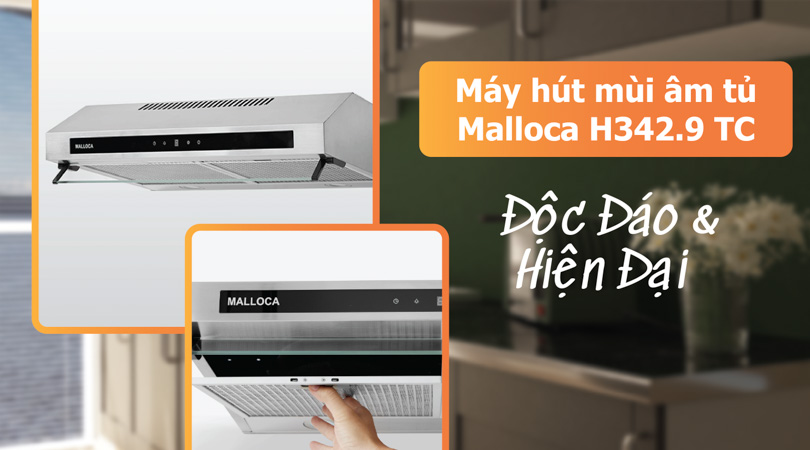 Máy hút mùi âm tủ Malloca H342.9 TC