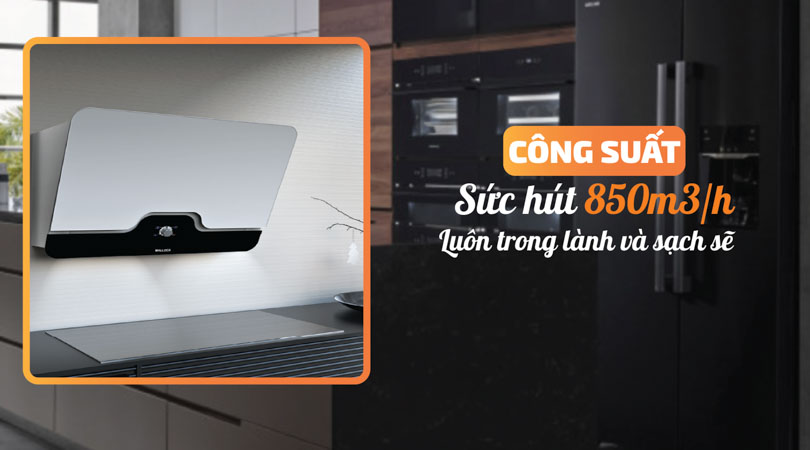  công suất hút 850m3/h