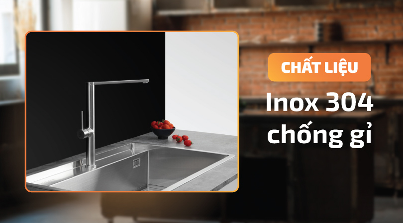 K061-S có chất liệu inox 304